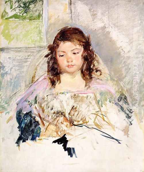 Sketch for 'Francoise in a Round-Backed Chair, Reading' or 'A Girl in Pink' c.1908 - view 1