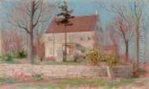 The Family Homestead, Connecticut by Charles Curran