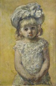 Portrait Of A Little Girl by Mary Cassatt