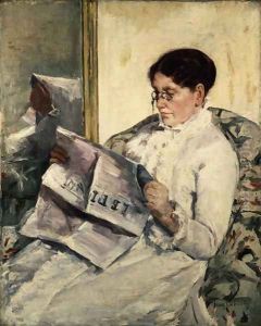 Reading Le Figaro, 1878