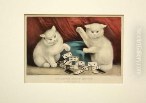 ''my Little White Kitties'' And ''the Crown Of Thorns by Edward Wilson Currier
