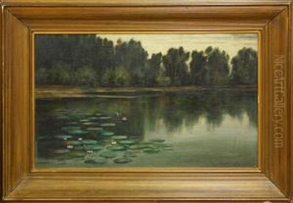 Lily Pond With Ducks - view 1