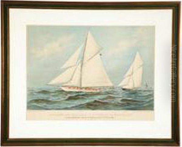 Vigilant And Valkyrie In A "thrash To Windward" - view 1