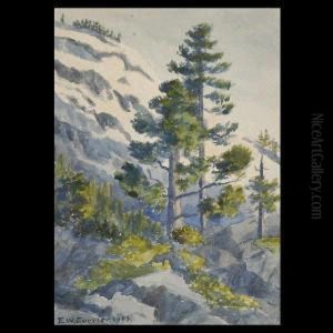 ) Winter Mountain Landscape.