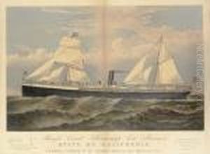 S.s. State Of California; Pacific Coast Steamship Comapny by Edward Wilson Currier