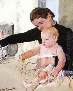 Bathing The Young Heir by Mary Cassatt