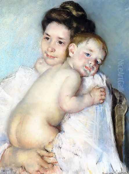 Mother Berthe Holding Her Baby - view 1