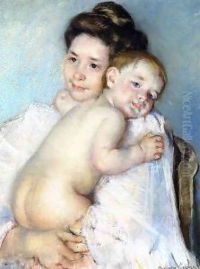 Mother Berthe Holding Her Baby