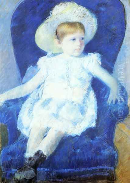 Elsie In A Blue Chair - view 1