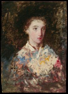 Head Of A Young Girl by Mary Cassatt