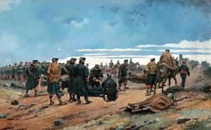 Un Campamento Militar by Josep I Cusachscusachs