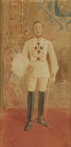 Retrato De Alfonso Xiii by Josep I Cusachscusachs