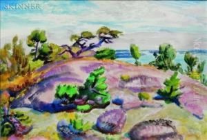 Looking Southeast Down Eggemoggin Reach by Carl Gordon Cutler