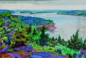 Deep Cove From The Artist's Cottage by Carl Gordon Cutler
