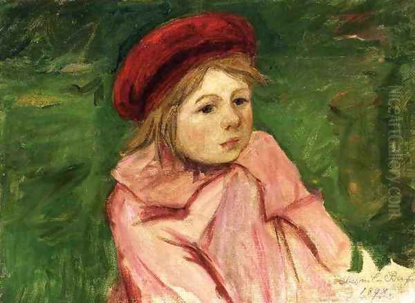 Little Girl In A Red Beret - view 1
