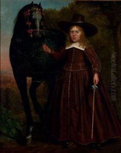 Jeune Garcon Tenant Son Cheval Par Le Museau by Benjamin Gerritsz. Cuyp