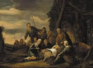 L'adoration Des Bergers. by Benjamin Gerritsz. Cuyp