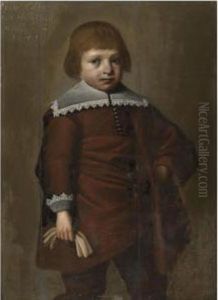 Portrait Of Frans Cuyper Van Holthuysen, Three-quarter Length,holding A Pair Of Gloves by Benjamin Gerritsz. Cuyp