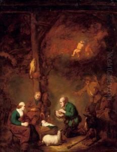 The Adoration Of The Shepherds by Benjamin Gerritsz. Cuyp