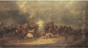 Charge De Cavalerie by Benjamin Gerritsz. Cuyp