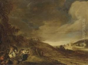 Road Thieves In A Landscape