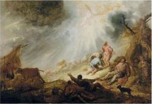 The Annunciation Of The Angels To The Shepherds by Benjamin Gerritsz. Cuyp
