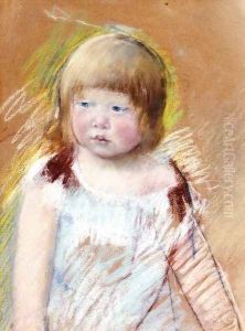 Child With Bangs In A Blue Dress