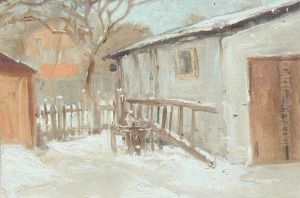Podworze Zima by Jozef Czajkowski