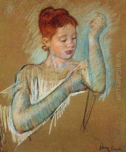 The Long Gloves by Mary Cassatt