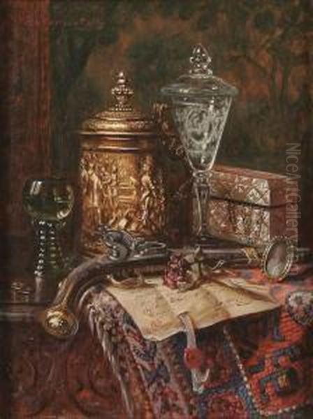 A Still Life With Tankard, Pistol And Other Objects - view 1