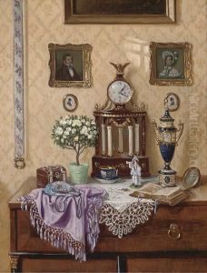 Ornaments On A Dresser by Ernst Czernotzky