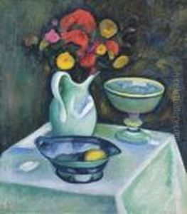 Still-life With A Jug, Around 1910 by Dezso Czigany