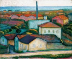 Landscape In South - France, About 1930 by Dezso Czigany