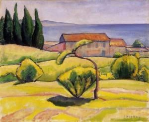 Landscape In Provence by Dezso Czigany