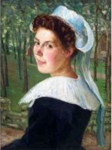 Jeune Bretonne by Henry D Estienne