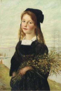 Girl With Yellow Flowers