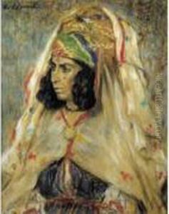 Femme De Bou Saada by Henry D Estienne
