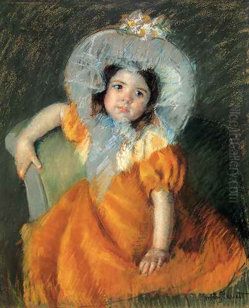Child In Orange Dress - view 1