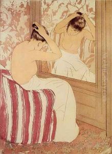 The Coiffure (study) by Mary Cassatt