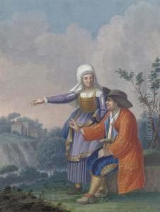 A Gentleman And His Wife In A Landscape A Gentleman And His Wife In A Landscape