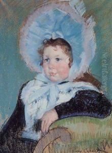 Dorothy In A Very Large Bonnet And A Dark Coat by Mary Cassatt