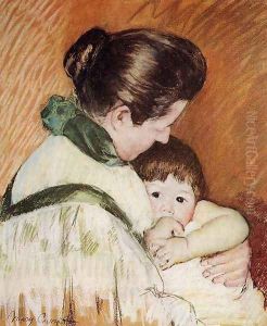 Sleepy Thomas Sucking His Thumb by Mary Cassatt