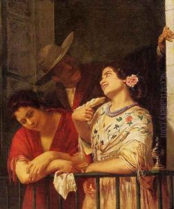 The Flirtation A Balcony In Seville by Mary Cassatt