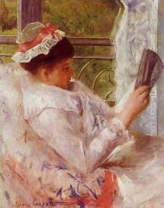 Woman Reading Aka Lydia Cassatt by Mary Cassatt