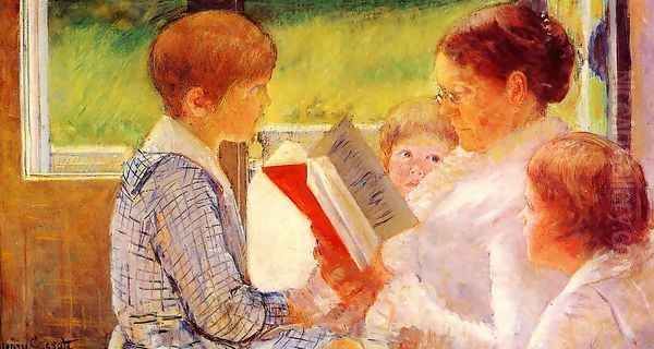 Mrs Cassatt Reading to her Grandchildren, 1888 - view 1