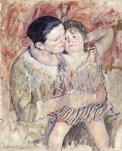 Woman And Child by Mary Cassatt