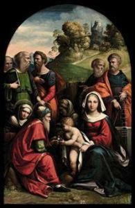 Madonna Col Bambino E Santi Madonna Col Bambino E Santi