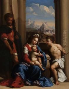 Madonna Col Bambino Tra San Rocco E San Sebastiano Madonna Col Bambino Tra San Rocco E San Sebastiano