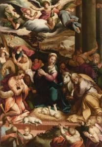 Adorazione Dei Pastori by Marco Pino