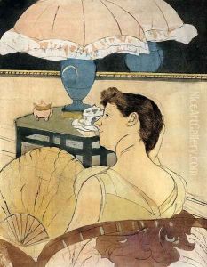 The Lamp, 1891 by Mary Cassatt